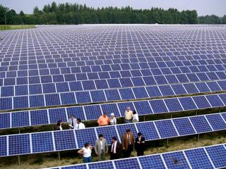 Champ photovoltaique en Allemagne